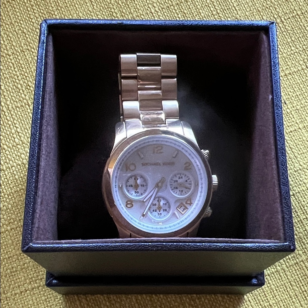Michael Kors Sport Chronograph gold watch stainless steel MK305